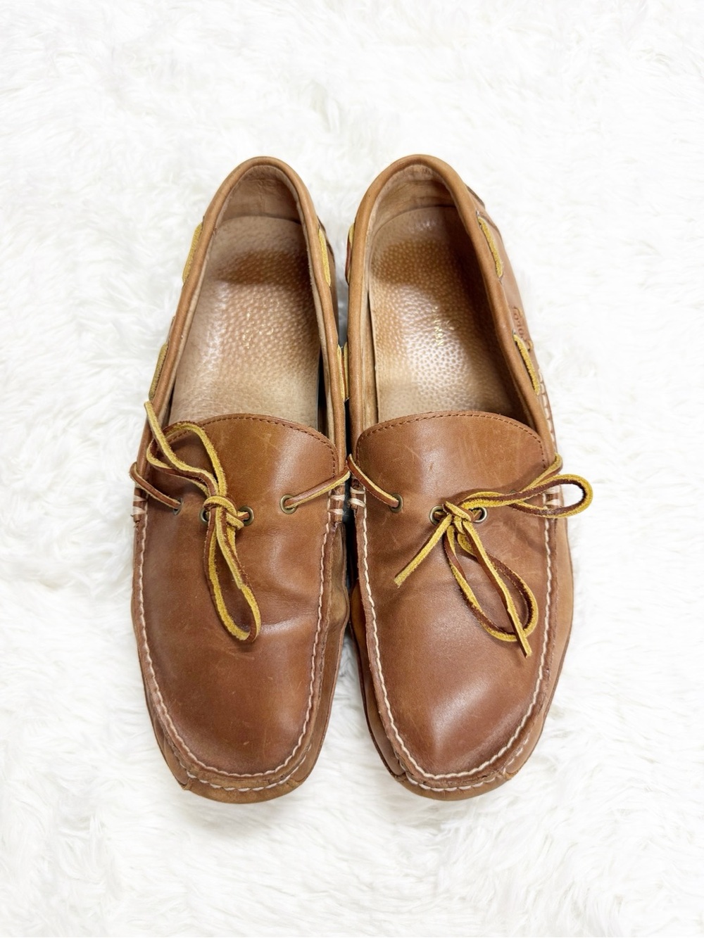 Polo Ralph Lauren Men’s Size 13 Brown Leather Driving Loafers Moccasins